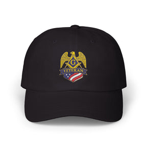 Master Mason Blue Lodge Baseball Cap - Embroidered Veteran Mason Dad Cap - Bricks Masons