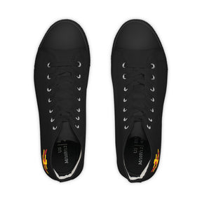 Red Branch of Eri Sneaker - High Top Black & White Golden Emblem Red Branch - Bricks Masons