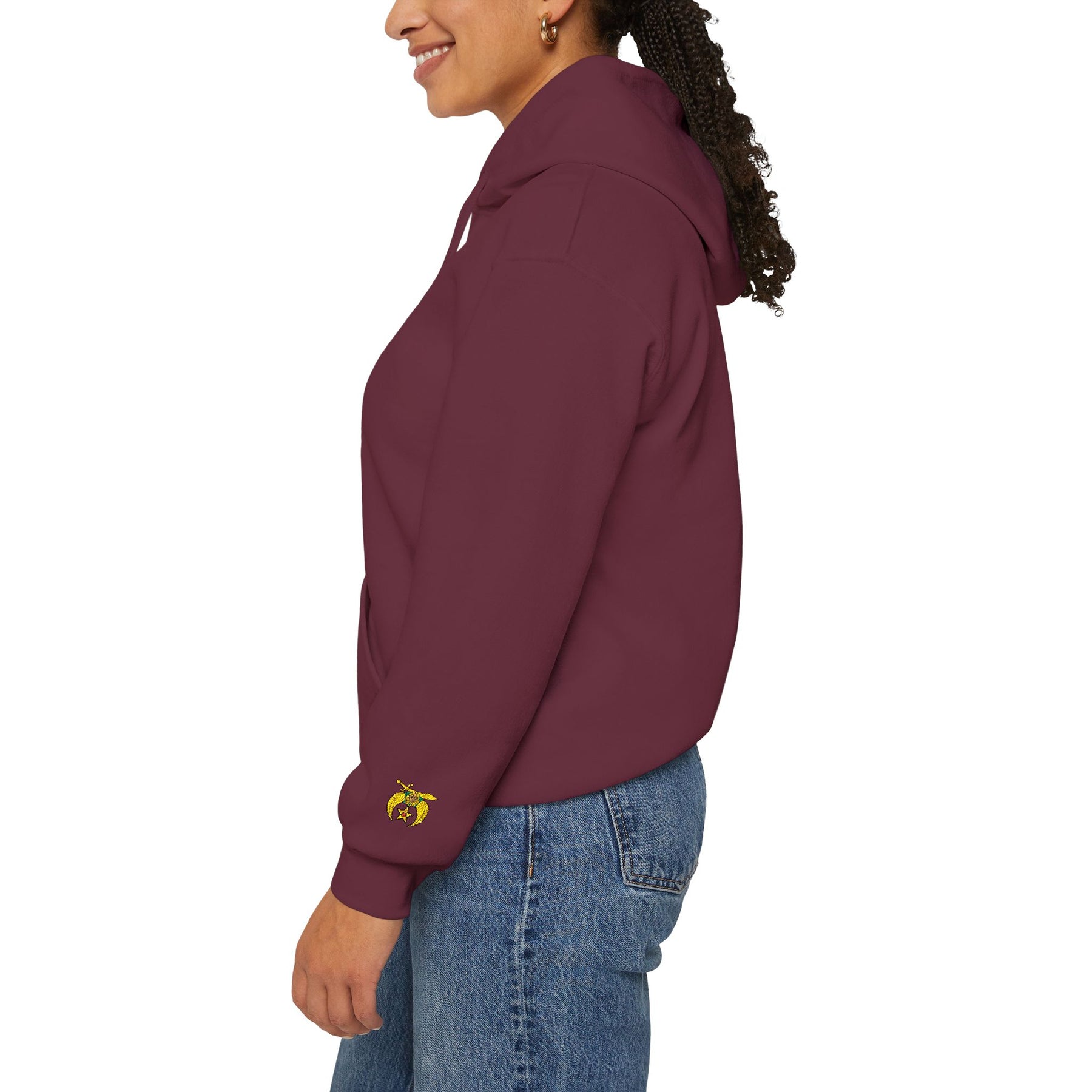 Daughters of Sphinx Hoodie - Soft Cotton Poly Blend Embroidered Front Design - Bricks Masons