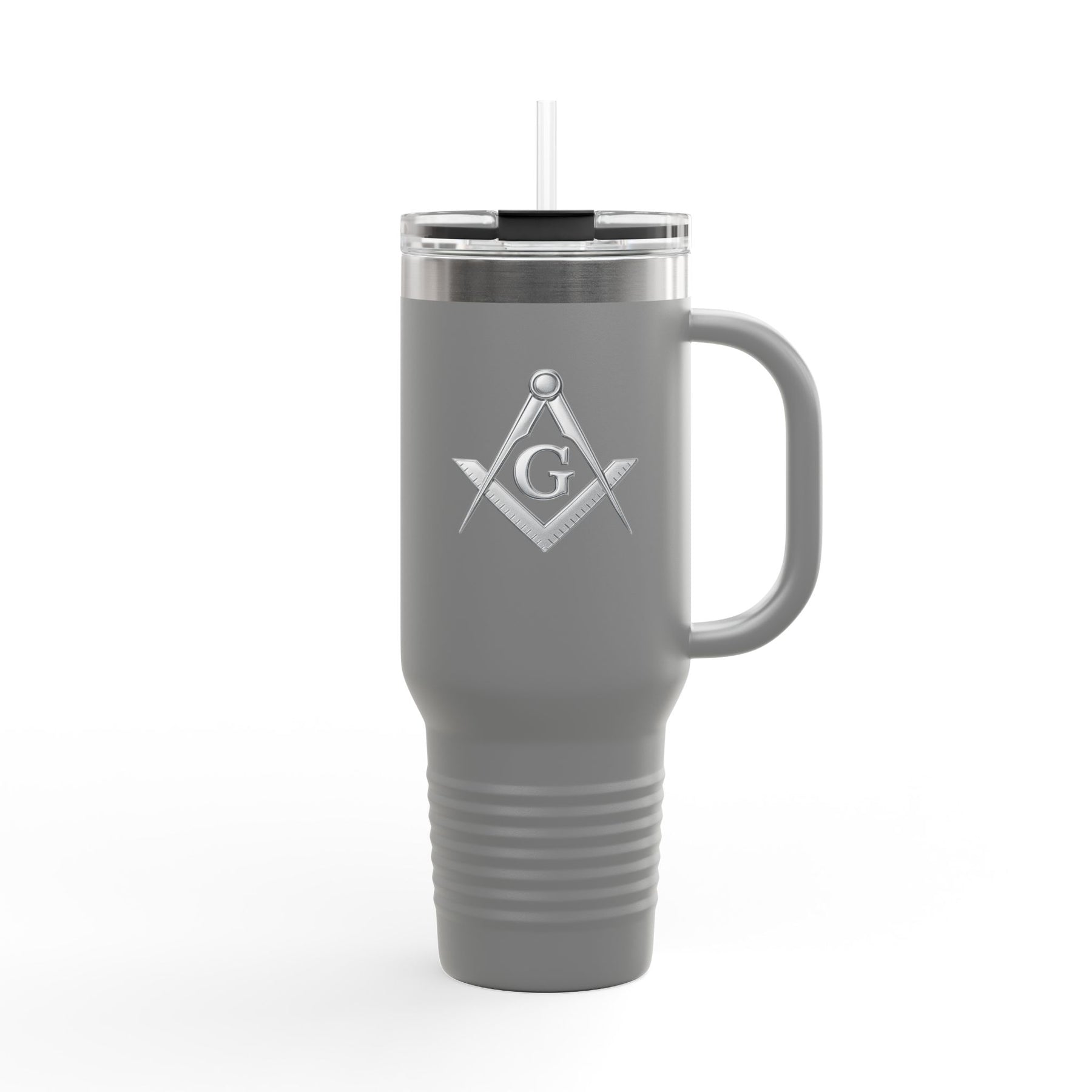Master Mason Blue Lodge Ringneck Tumbler - Silver Square & Compass G Emblem
