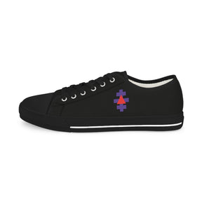 Knight Templar Priests Sneaker - Low Top Sneaker Black & White - Bricks Masons