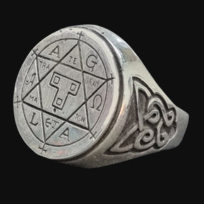 Hexagram Ring, Seal of Solomon, Silver, 1.5 cm, 12 g, Art. 1235 - Bricks Masons