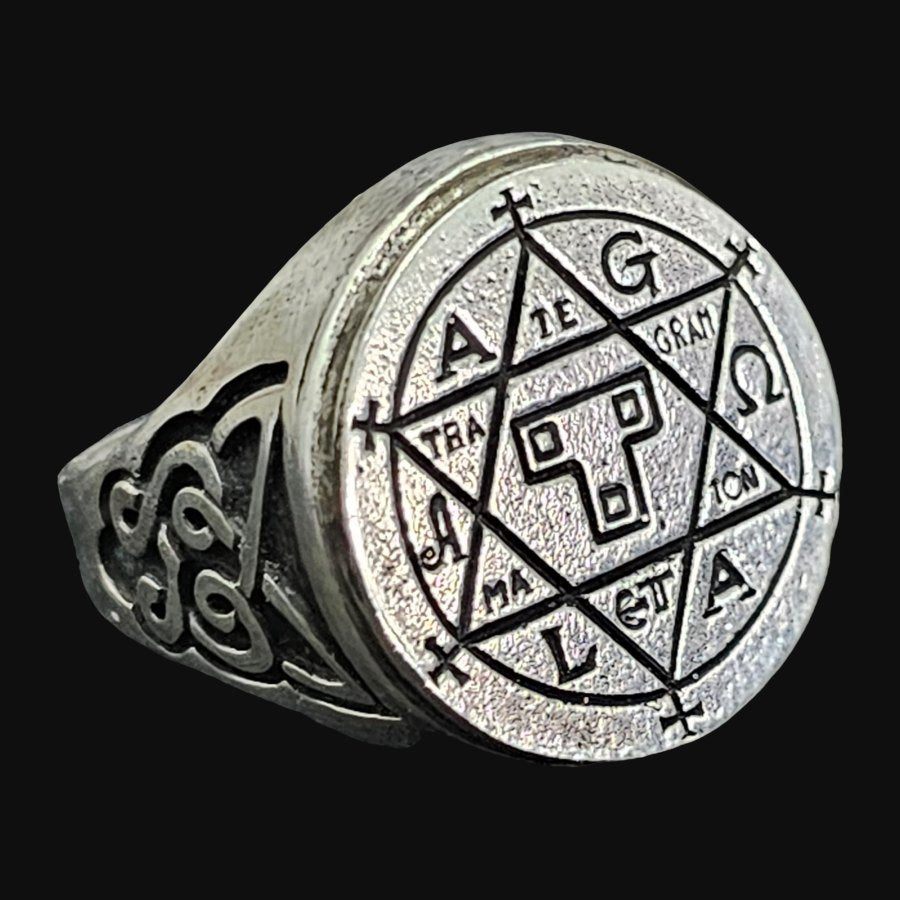Hexagram Ring, Seal of Solomon, Silver, 1.5 cm, 12 g, Art. 1235 - Bricks Masons