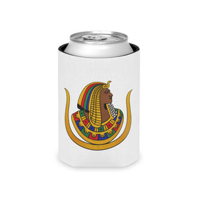 DOI Can Cooler - Colorful Emblem On White Polyester - Bricks Masons