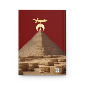 Shriners Journal - Maroon with Scimitar & Crescent Emblem with Customization - Bricks Masons