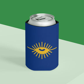 Knights of the All Seeing Eye Can Cooler - Blue & Gold - Bricks Masons