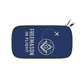 Master Mason Blue Lodge Passport Wallet - Navy Blue Freemason In Flight - Bricks Masons