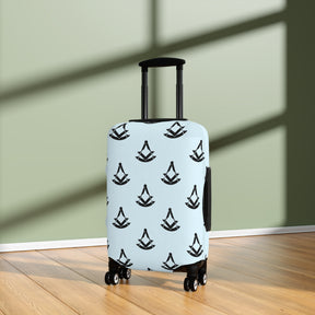 Past Master Blue Lodge Luggage Cover - Square & Compasses with Quadrant Emblem