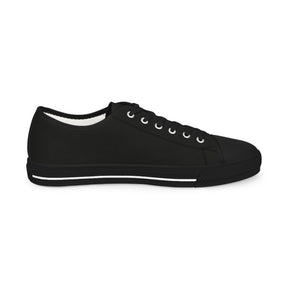 Allied Masonic Degrees Sneaker - Low Top Sneaker Black & White AMD White Emblem - Bricks Masons