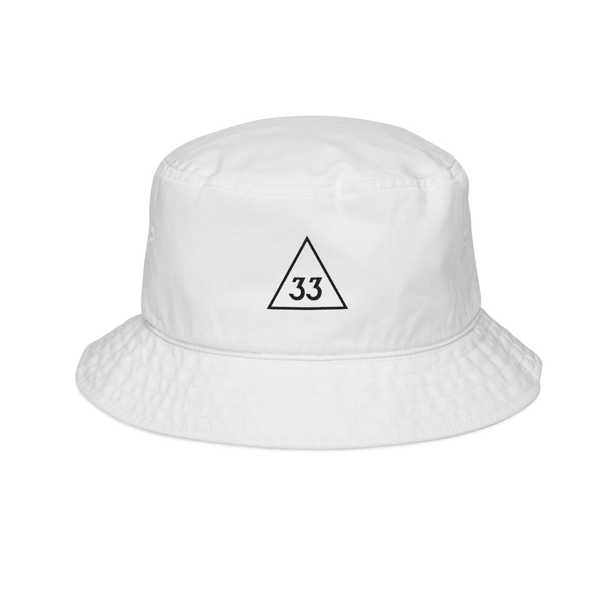33rd Degree Scottish Rite Bucket Hat - Triangle 33 Emblem Embroidery