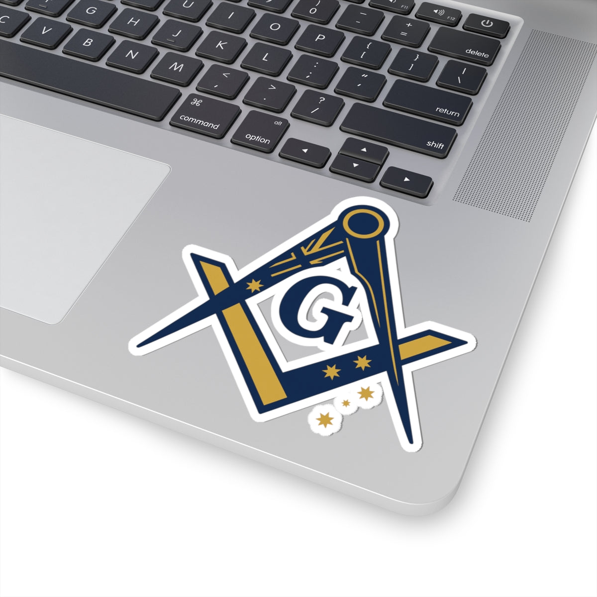 Master Mason Blue Lodge Australia Jurisdiction Sticker Decal - Kiss-Cut Mason Square & Compass G - Bricks Masons