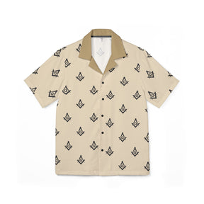 Men's Hawaiian Camp Shirt (AOP) - Bricks Masons