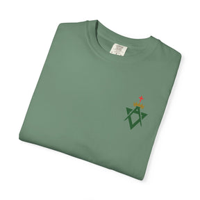 Allied Masonic Degrees T-Shirt - Cotton Garment-Dyed Tee Various Colors - Bricks Masons