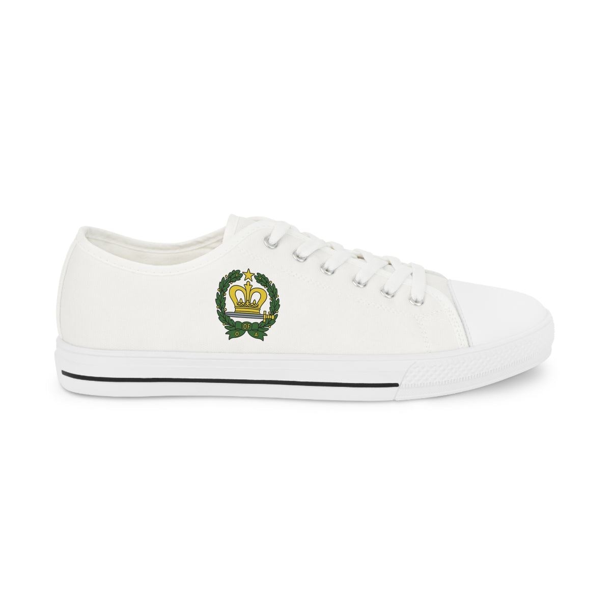 Order of the Amaranth Sneaker - Low Top Sneaker Black & White - Bricks Masons