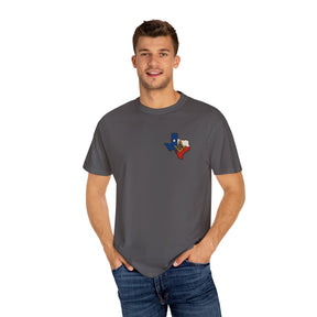 Master Mason Blue Lodge T-Shirt - Garment-Dyed Texas Mason - Bricks Masons