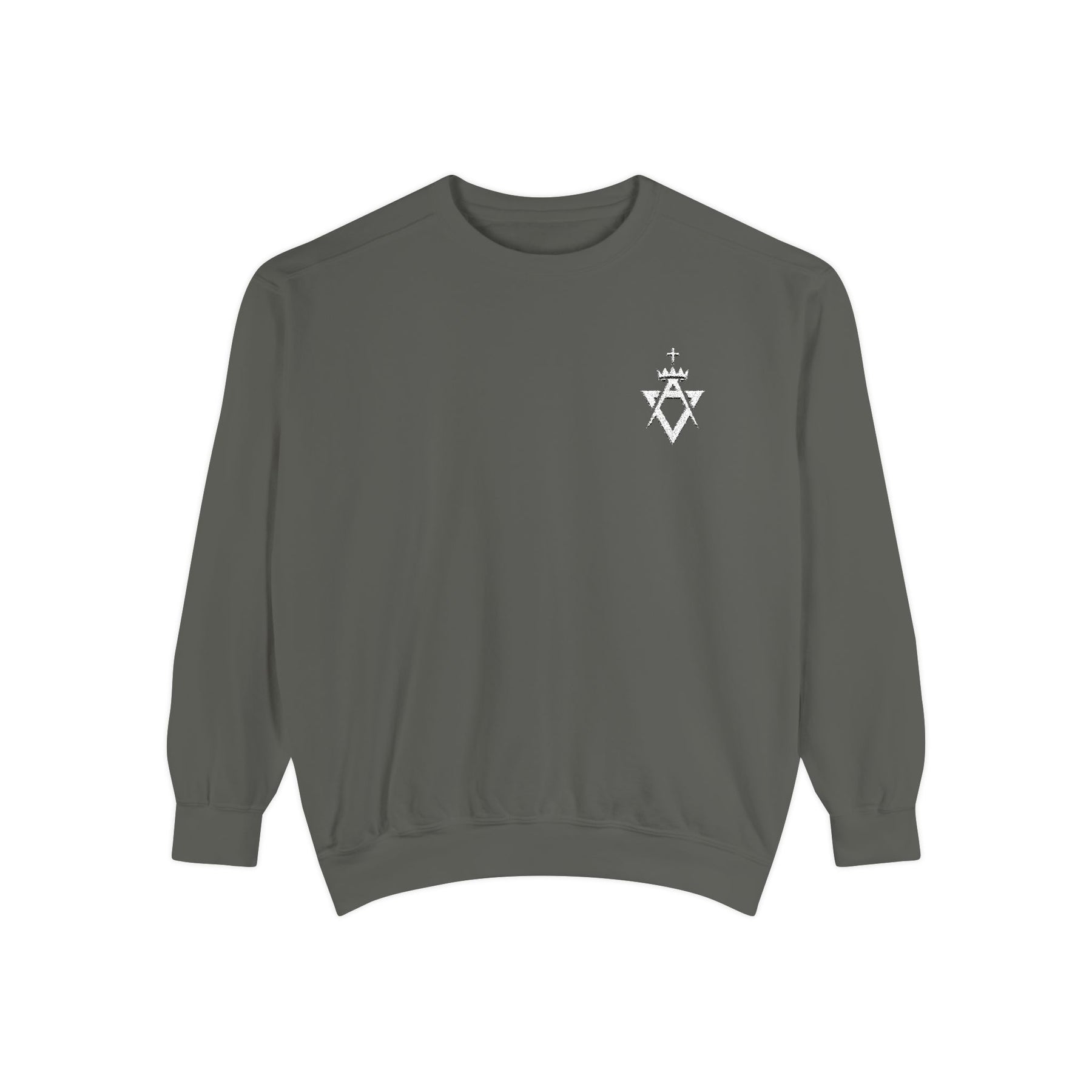 Allied Masonic Degrees Sweatshirt - Embroidered White AMD Emblem - Bricks Masons