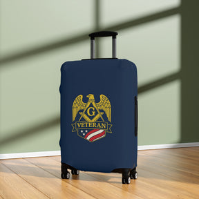 Master Mason Blue Lodge Luggage Cover - S&C G Veteran Mason Emblem