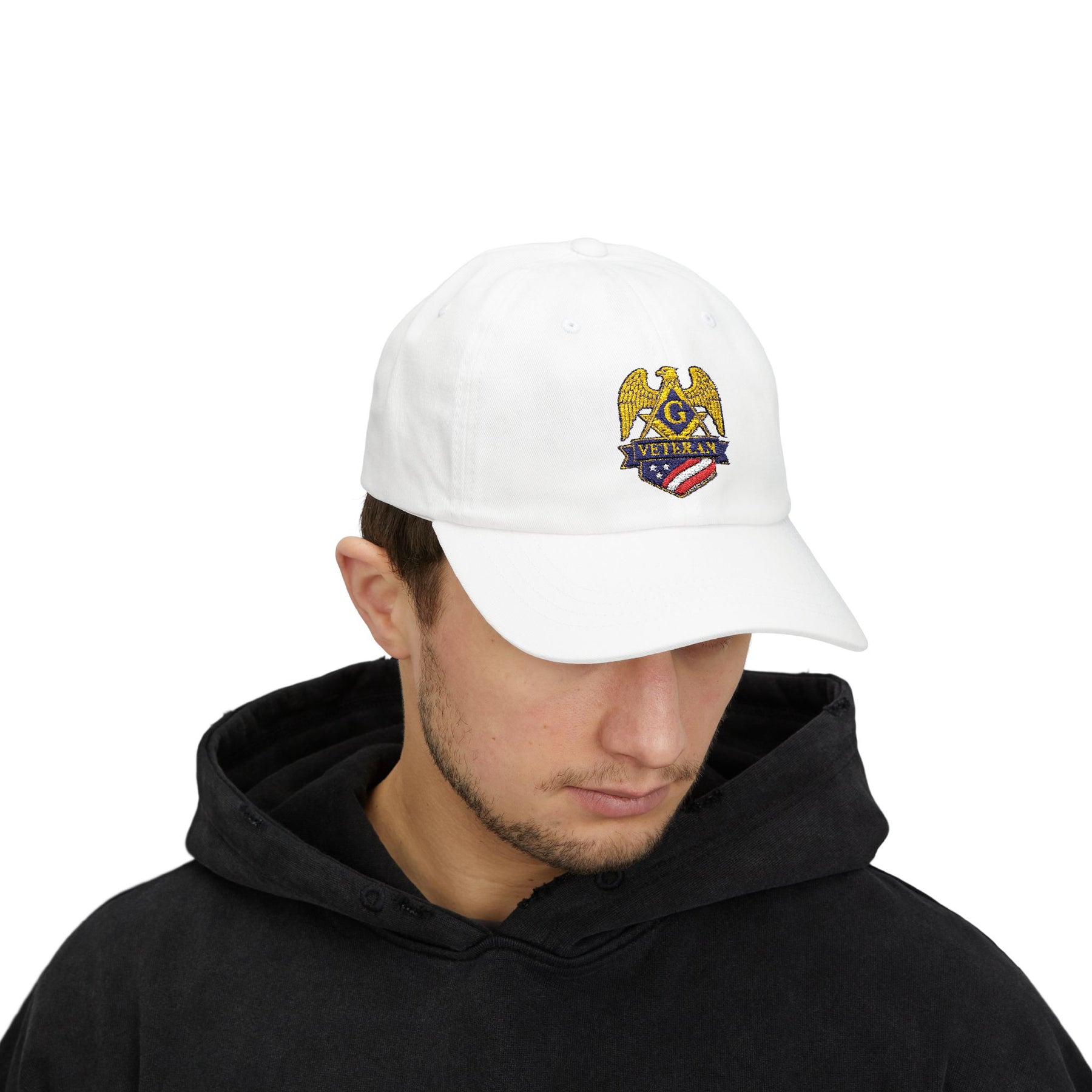 Master Mason Blue Lodge Baseball Cap - Embroidered Veteran Mason Dad Cap - Bricks Masons