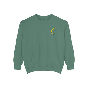 Council of Crusaders Sweatshirt - Embroidered Crusader Cross Chest Crest - Bricks Masons