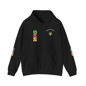 OES Hoodie - Colorful Eastern Star & Initials with Personalization - Bricks Masons