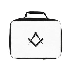 Master Mason Blue Lodge Lunch Bag - Square & Compass in Black