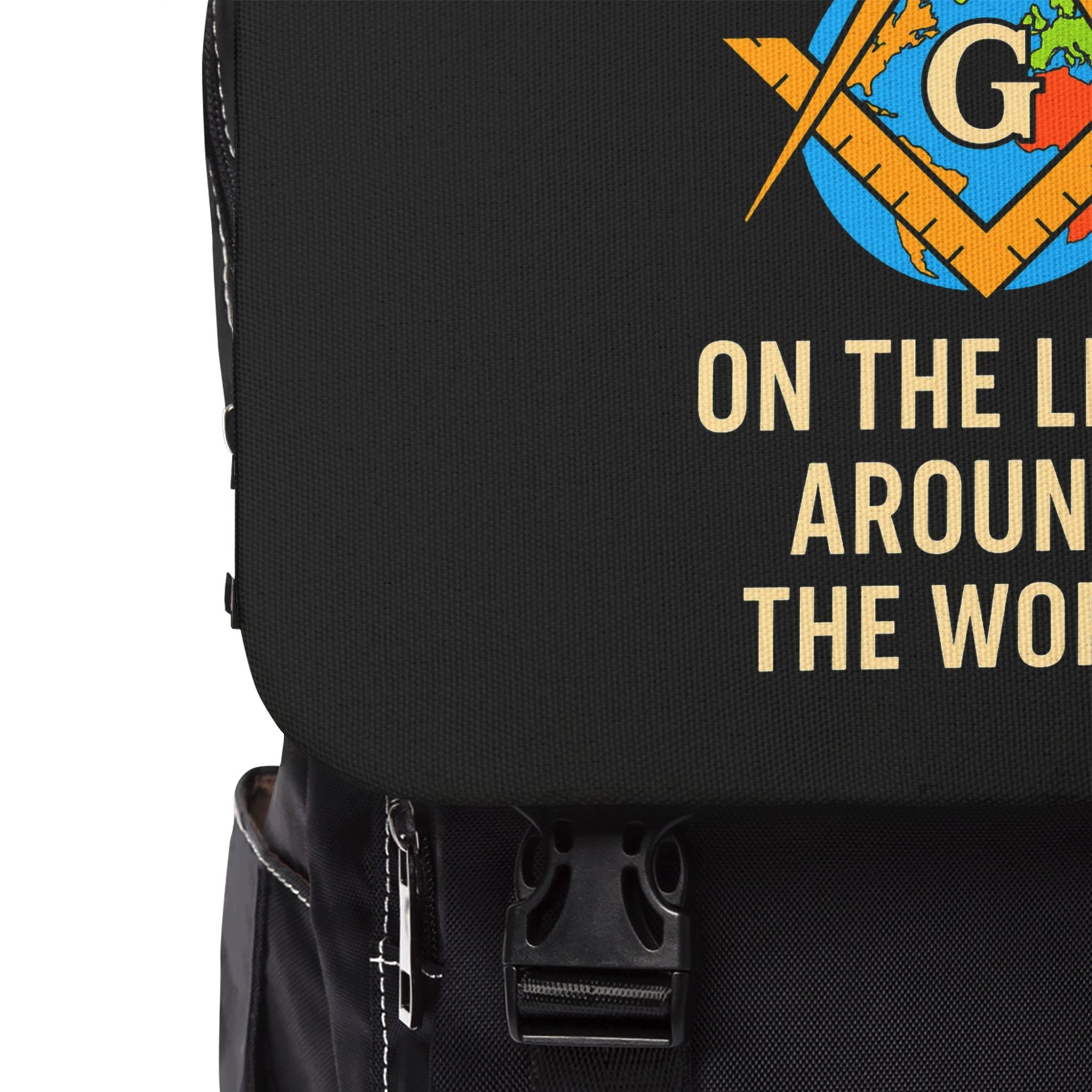 Master Mason Blue Lodge Backpack - On The Level Around The World - Bricks Masons