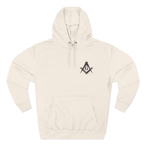 Master Mason Blue Lodge Australia Jurisdiction Hoodie - Stitched Chest Symbol - Bricks Masons