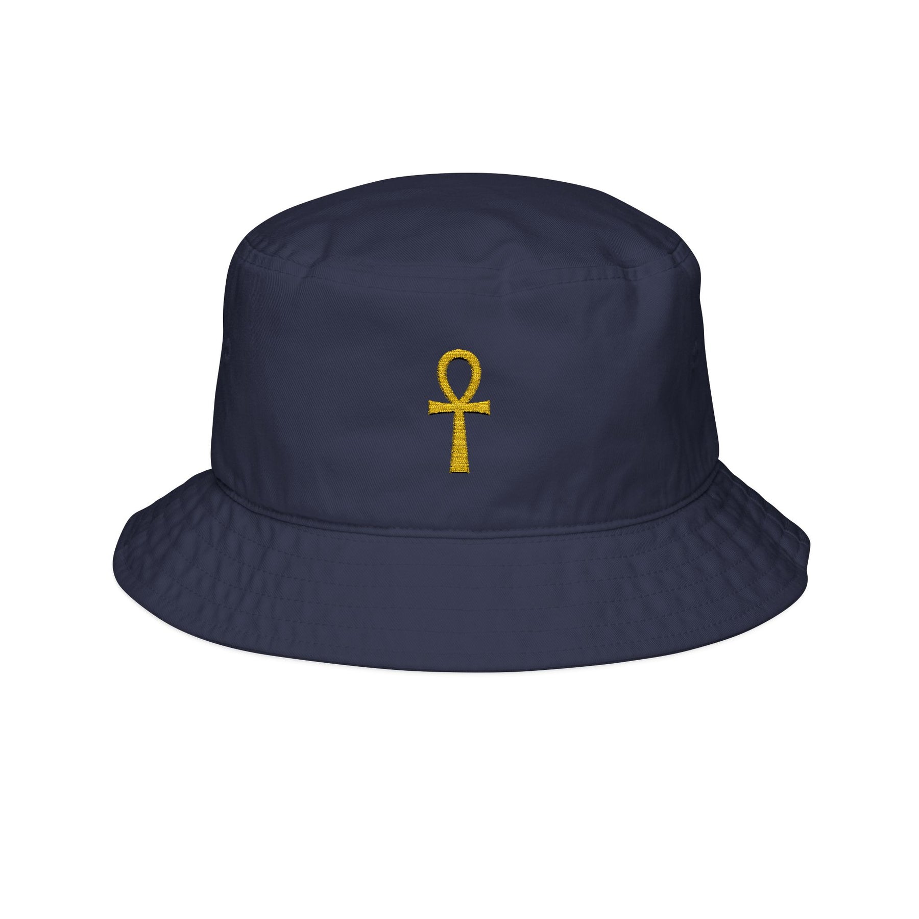 Ancient Egypt Bucket Hat - Egyptian Ankh Cross Embroidery