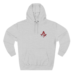 Master Mason Blue Lodge Canada Jurisdiction Hoodie - Embroidered Front Badge - Bricks Masons