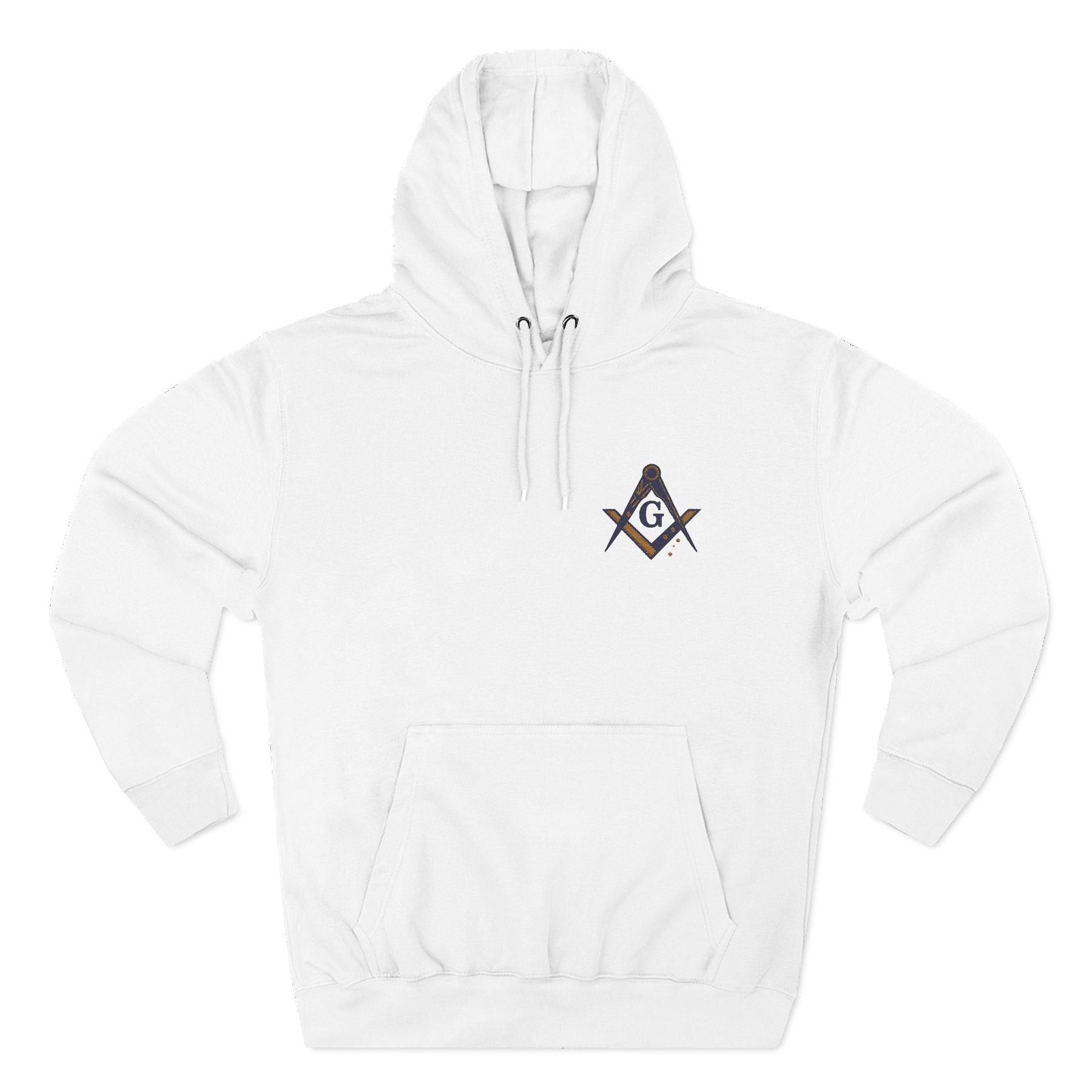 Master Mason Blue Lodge Australia Jurisdiction Hoodie - Stitched Chest Symbol - Bricks Masons