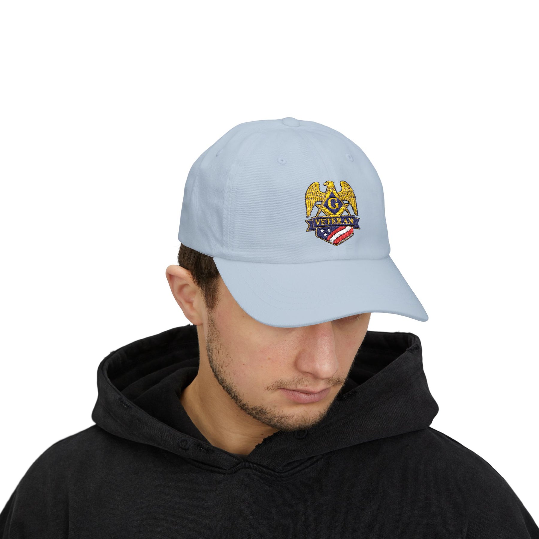 Master Mason Blue Lodge Baseball Cap - Embroidered Veteran Mason Dad Cap - Bricks Masons