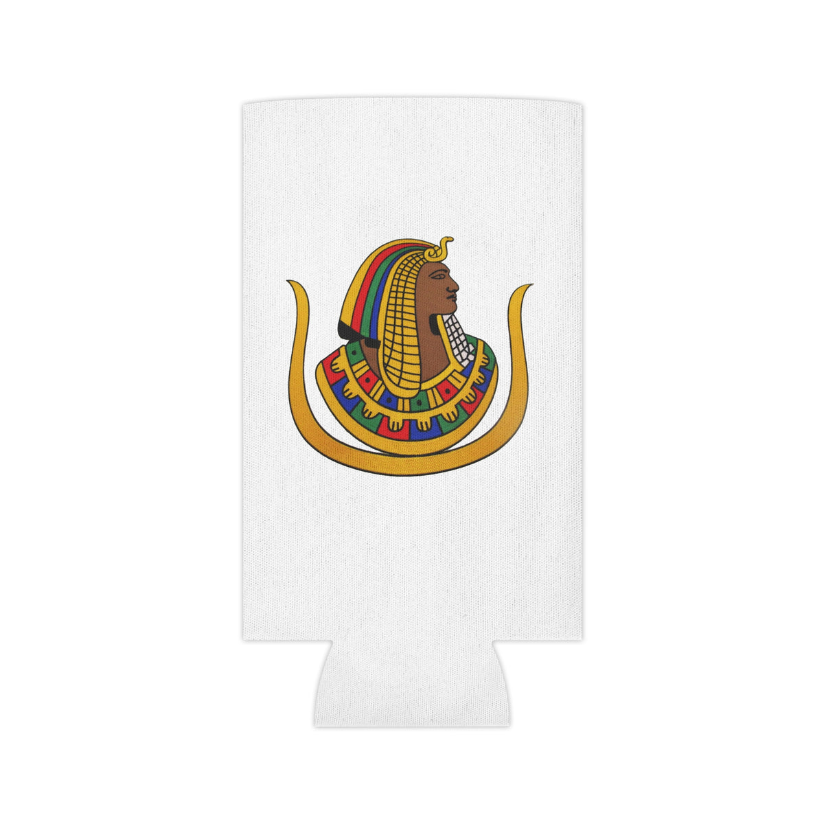 DOI Can Cooler - Colorful Emblem On White Polyester - Bricks Masons