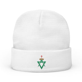 Allied Masonic Degrees Beanie - Knit Embroidery Various Colors - Bricks Masons