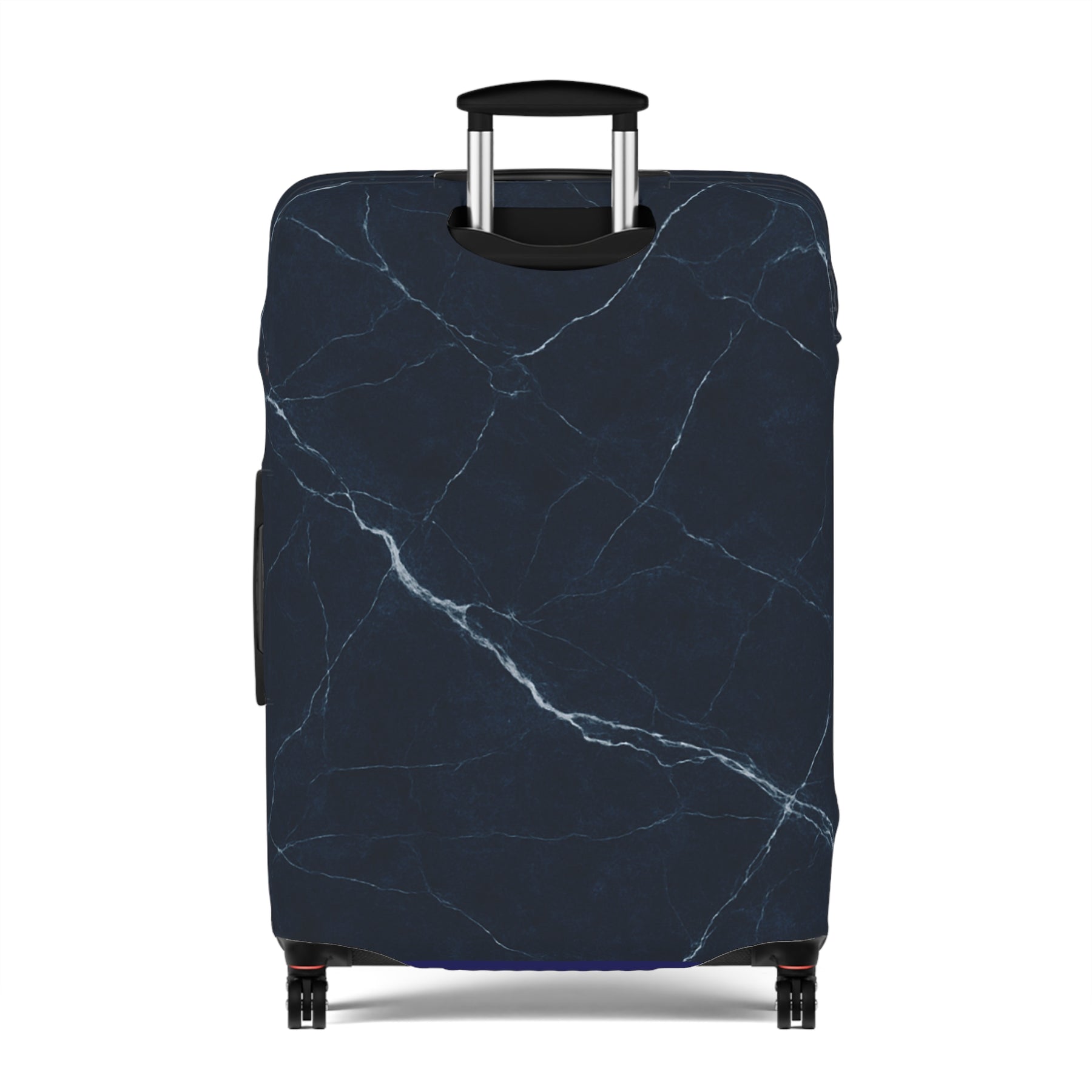 Master Mason Blue Lodge Luggage Cover - Silver Square & Compasses with G Emblem