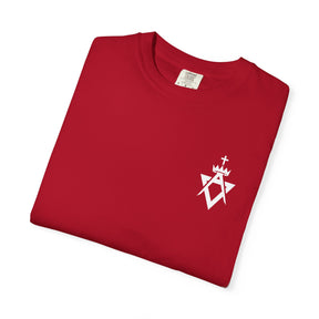 Allied Masonic Degrees T-Shirt - Cotton Garment-Dyed Tee Various Colors - Bricks Masons