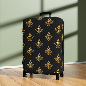Widows Sons Luggage Cover - Square & Compass with Skull & Bones Emblem Print