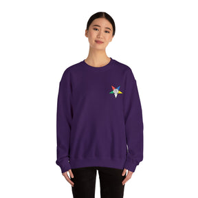 OES Sweatshirt - Crewneck Embroidered Emblem - Bricks Masons