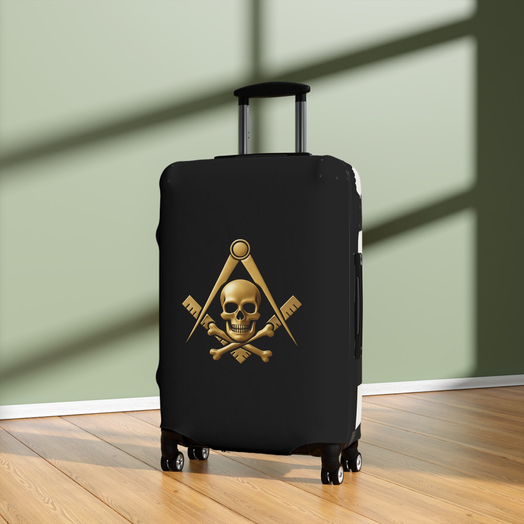 Widows Sons Luggage Cover - Square & Compass with Skull & Bones Emblem