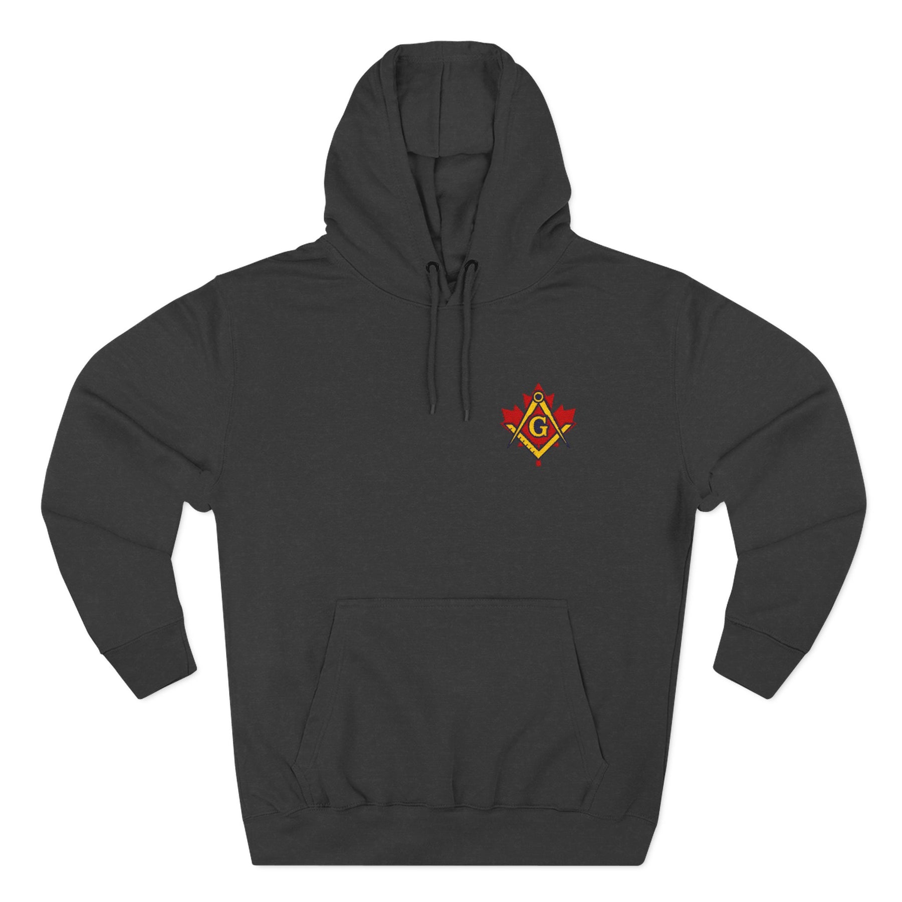 Master Mason Blue Lodge Canada Jurisdiction Hoodie - Stitched Insignia Detail - Bricks Masons