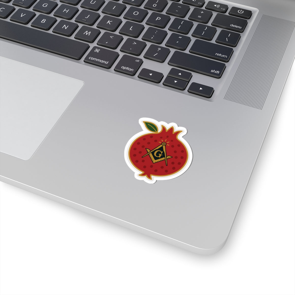 Master Mason Blue Lodge Sticker Decal - Kiss-Cut Pomegranate S & C - Bricks Masons