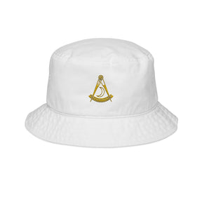 Past District Deputy Grand Master Blue Lodge Bucket Hat - S&C Crescent Embroidery