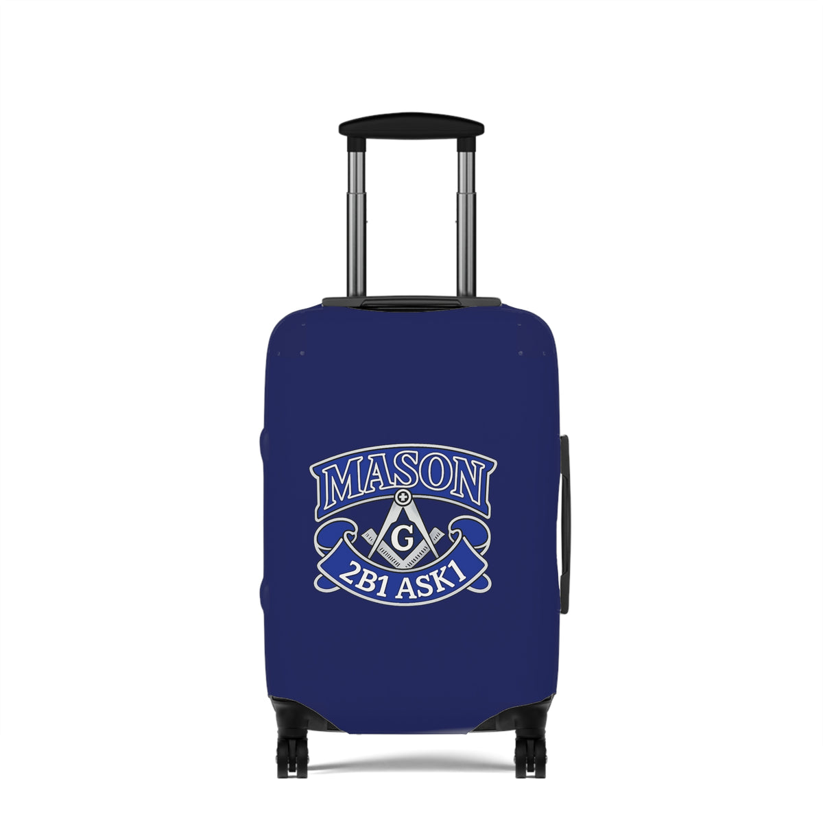 Master Mason Blue Lodge Luggage Cover - 2B1 ASK1 Square & Compass G Emblem