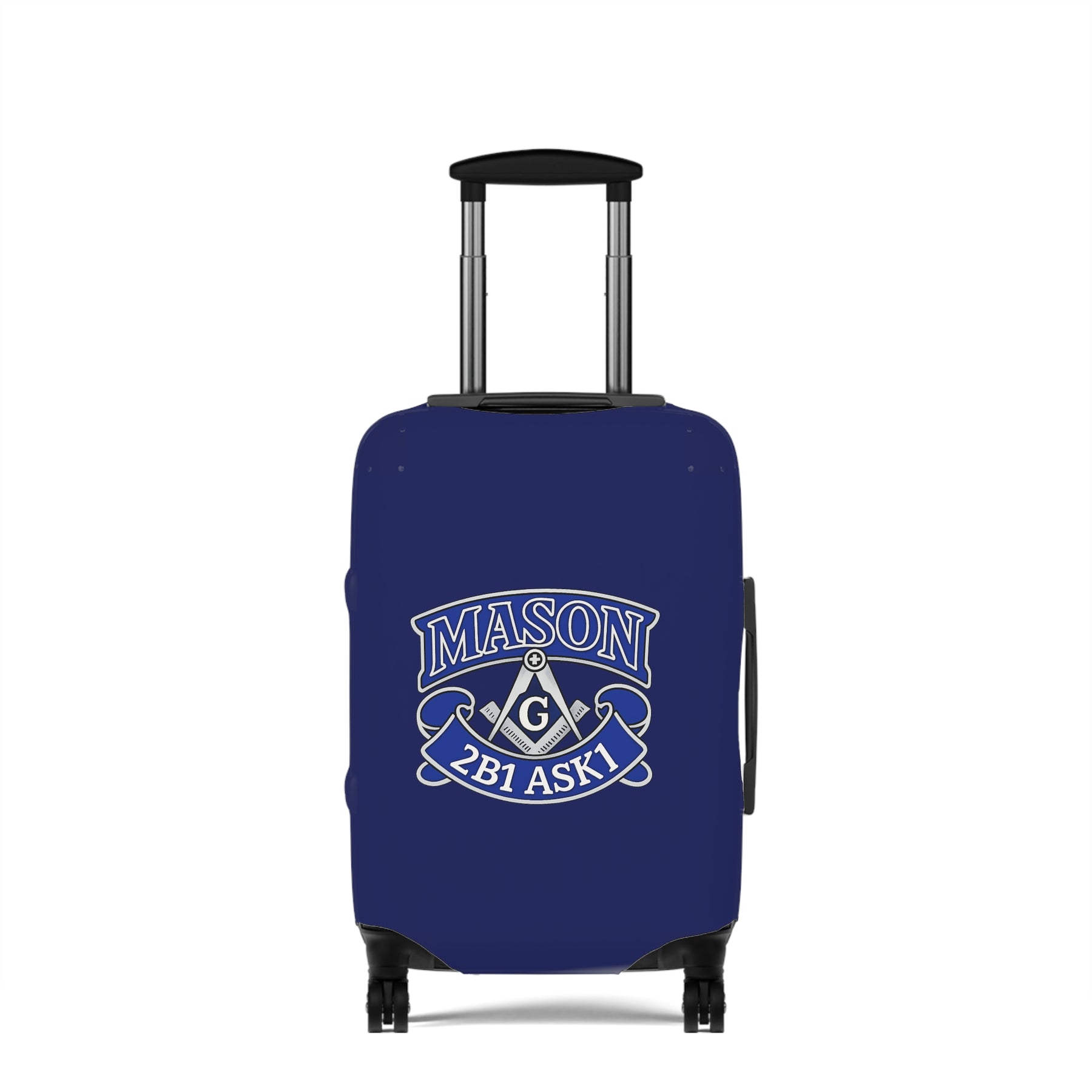 Master Mason Blue Lodge Luggage Cover - 2B1 ASK1 Square & Compass G Emblem