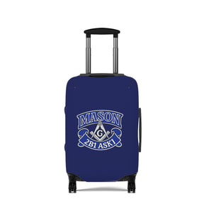 Master Mason Blue Lodge Luggage Cover - 2B1 ASK1 Square & Compass G Emblem