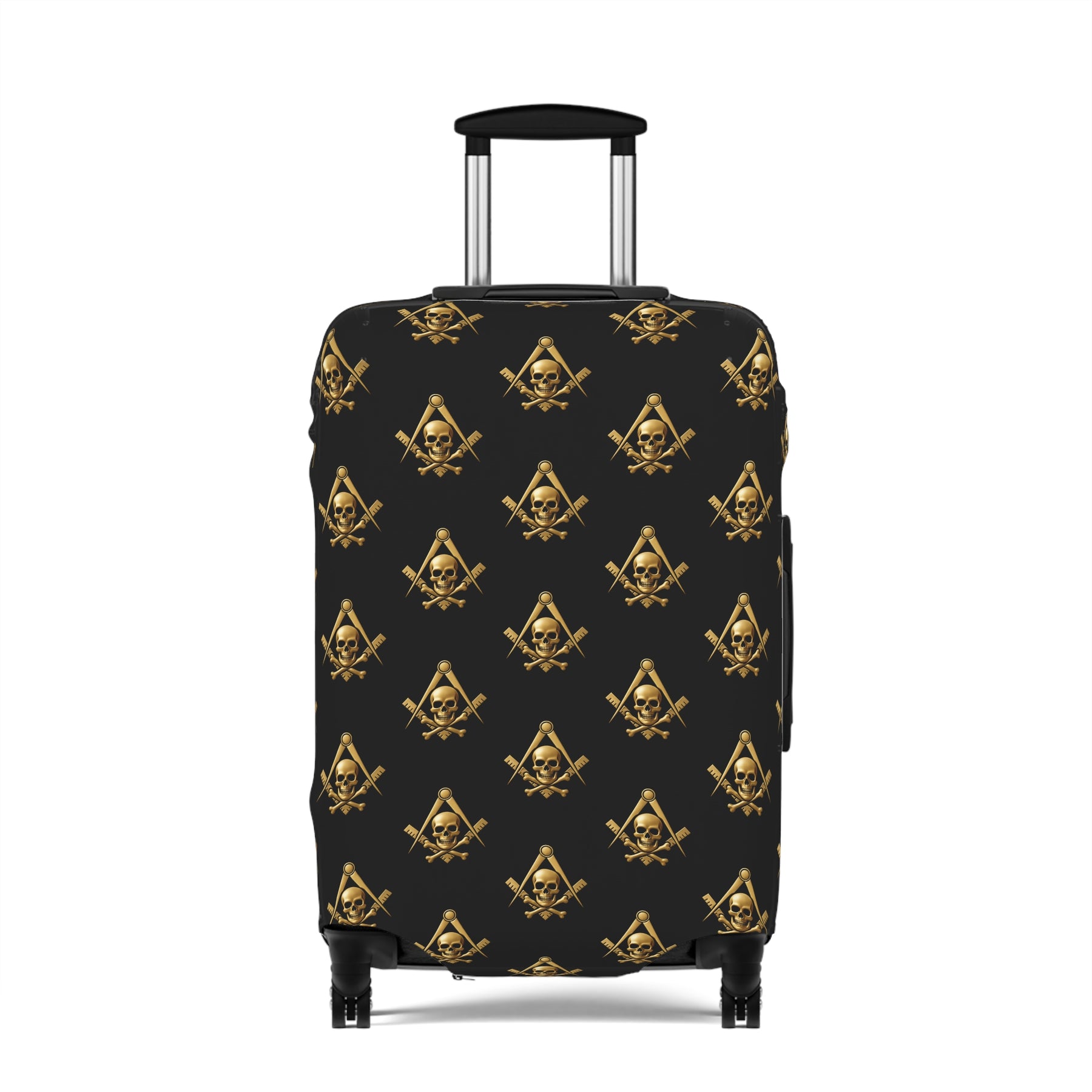 Widows Sons Luggage Cover - Square & Compass with Skull & Bones Emblem Print