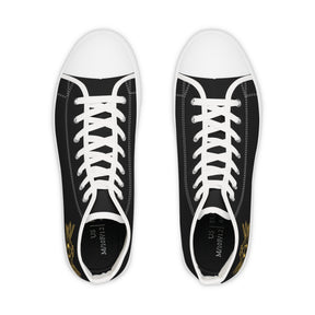 Master Mason Craft Sneaker - High Top Black & White S&C G Gold - Bricks Masons