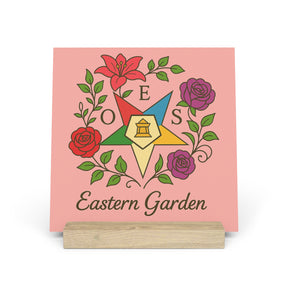 OES Plaque - with Stand - Bricks Masons