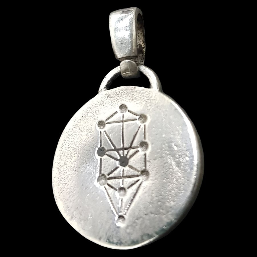I said Kabbalah INNER MASTER Hei Hei Yod NAME OF GOD 62 IAH HEL in Silver 2.5 Cm 9 Gr Art 1772 - Bricks Masons