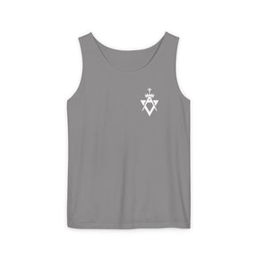 Allied Masonic Degrees Tank Top - Cotton Garment-Dyed Various Colors - Bricks Masons