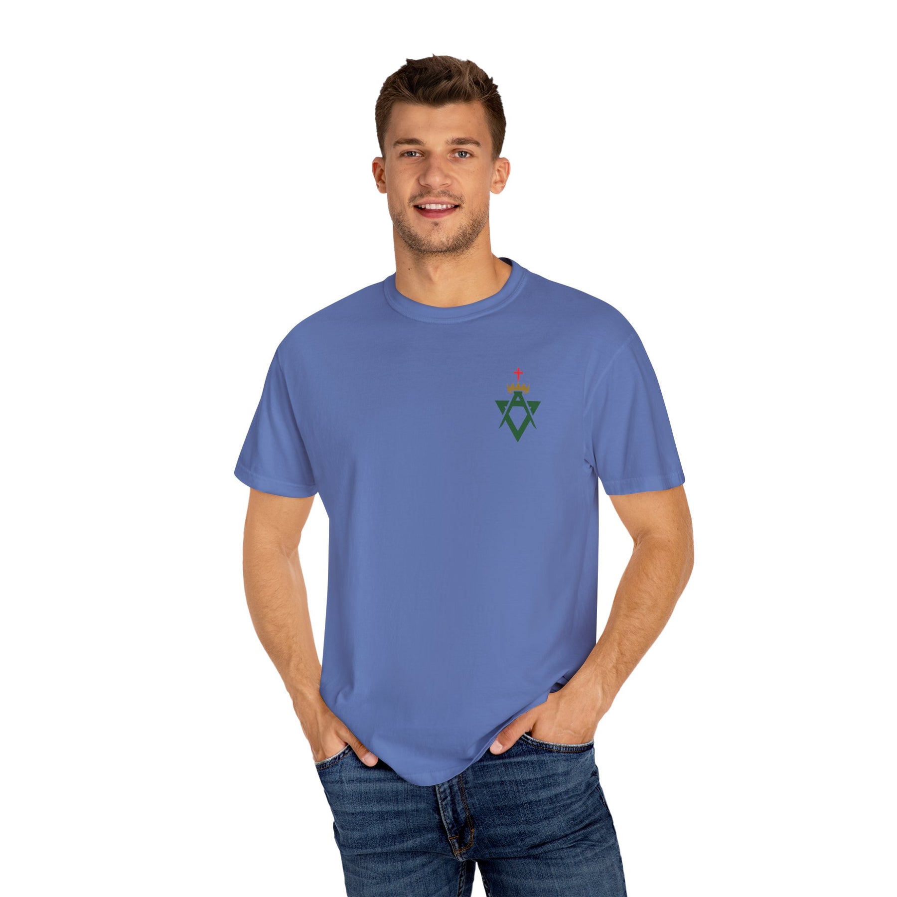Allied Masonic Degrees T-Shirt - Cotton Garment-Dyed Tee Various Colors - Bricks Masons
